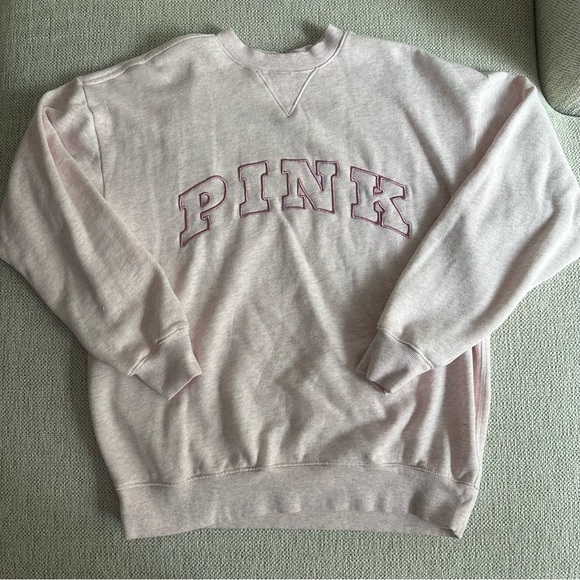 PINK Campus Fleece Oversized Crew Sweatshirt - Picture 3 of 6